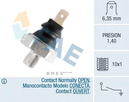 OEM SENSOR ASSY, OIL PRESSURE 12900