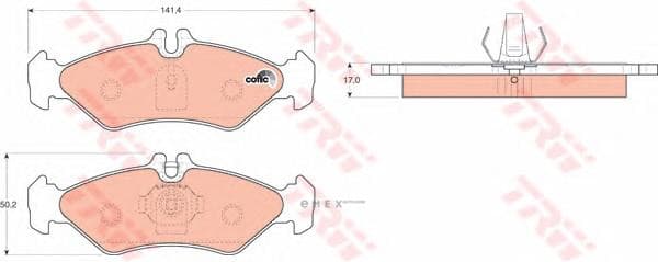 OEM BRAKE PAD SET/SPRINTER/VW LT GDB1262