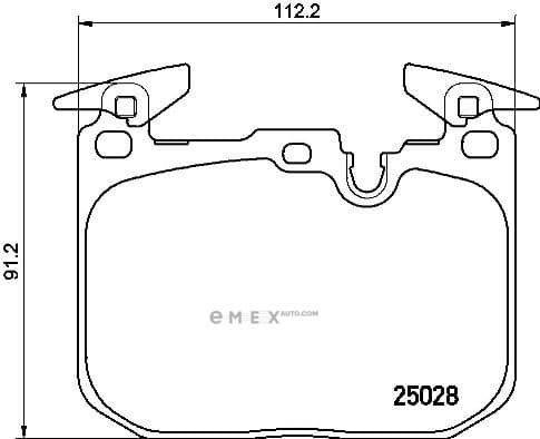 OEM PAD KIT, DISC BRAKE P06088