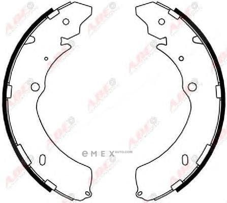 OEM SHOE KIT, DRUM BRAKE C09009ABE