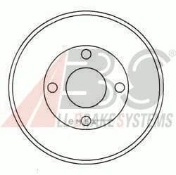 OEM Brake Drums/ABS 2399S