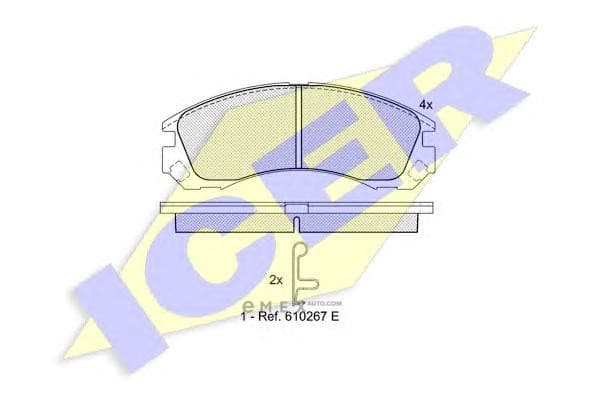 OEM BR.PAD(F)MITS MONTERO-PAJERO(4W)99- 181358