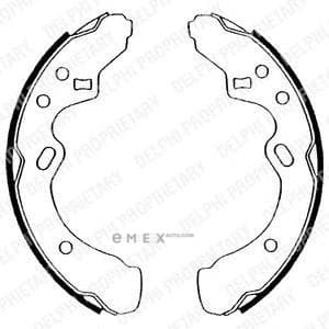 OEM BRAKE SHOE AXLE SET LS1501