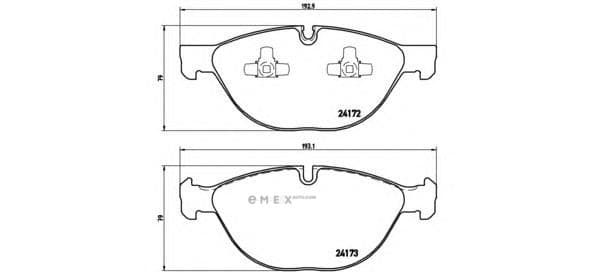 OEM PAD KIT, DISC BRAKE P06058