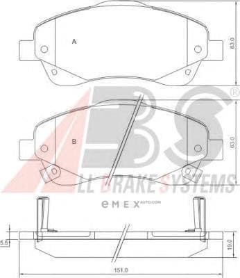 OEM Brake Pads/ABS 37400