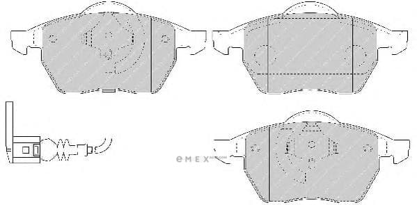 OEM PAD KIT, DISC BRAKE FDB1463