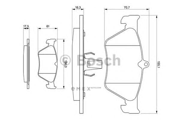 OEM BREMSBELAG 0986461129