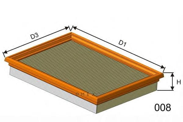 OEM FILTER ASSY, CABIN AIR P973