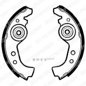 OEM BRAKE SHOE AXLE SET LS1290