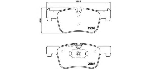 OEM PAD KIT, DISC BRAKE P06070