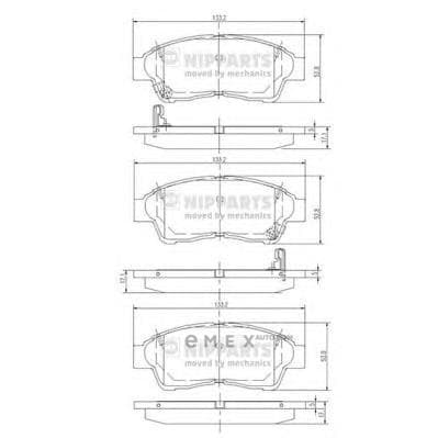 OEM PAD KIT, BRAKE J3602064