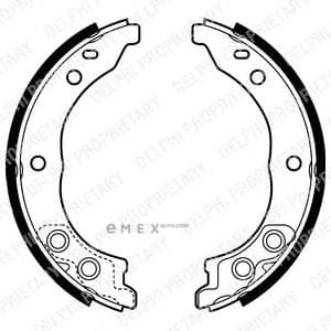 OEM BRAKE SHOE AXLE SET LS1962