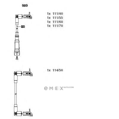 OEM IGNITION CABLE KIT 989