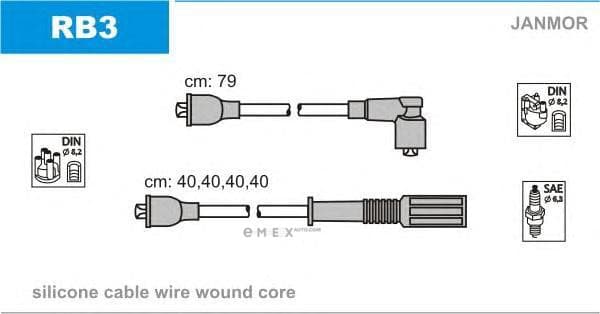 OEM WIRES FOR SPARK PLUGS RB3