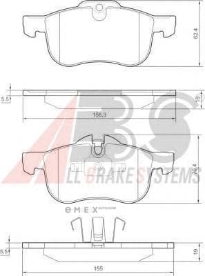 OEM PAD KIT, DISC BRAKE 37151