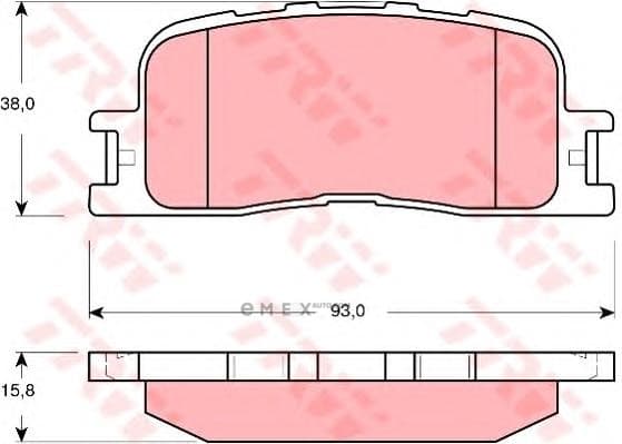 OEM PAD KIT, DISC BRAKE GDB3374