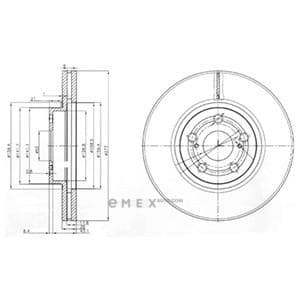 OEM BRAKE DISC (DOUBLE PACK) BG3913