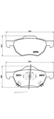 OEM PAD KIT, DISC BRAKE P28036