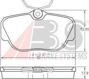 OEM PAD KIT, DISC BRAKE 36660