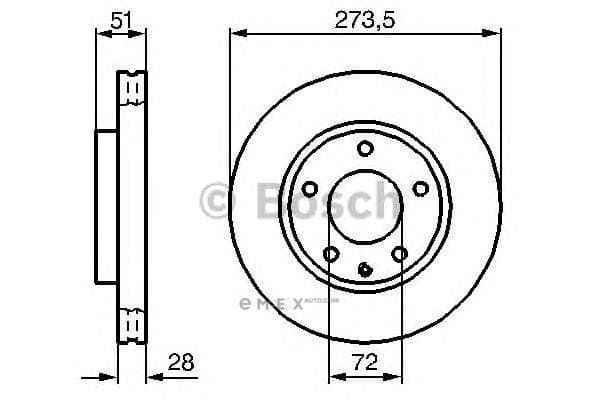 OEM BREMSSCHEIBE 0986479016