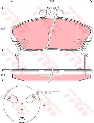 OEM PAD KIT, DISC BRAKE GDB3267