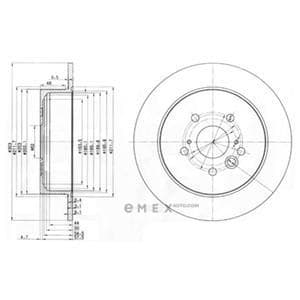 OEM BRAKE DISC (DOUBLE PACK) BG3691