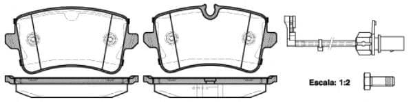 OEM Brake Pad Set, disc brake 134310