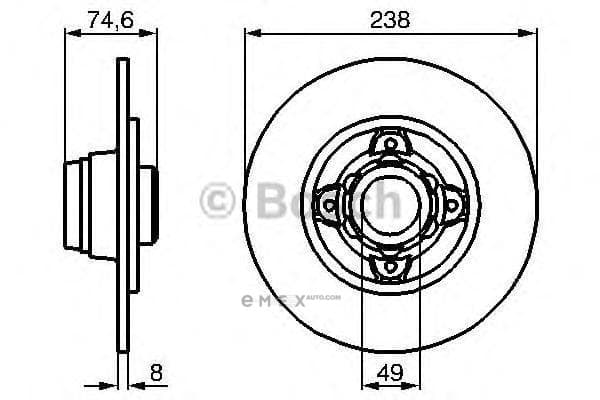 OEM BREMSSCHEIBE 0986478557