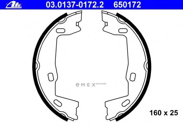 OEM SHOE KIT, DRUM BRAKE 03013701722