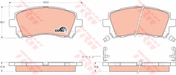 OEM PAD KIT, DISC BRAKE GDB3217