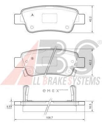 OEM PAD KIT, DISC BRAKE 37651