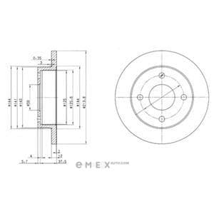 OEM BRAKE DISC (DOUBLE PACK) BG2357