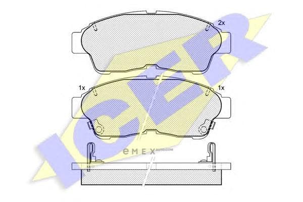 OEM PAD KIT, DISC BRAKE 181005