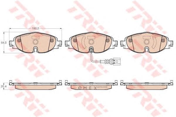 OEM PAD KIT, DISC BRAKE GDB1956