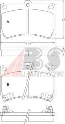 OEM PAD KIT, DISC BRAKE 36726