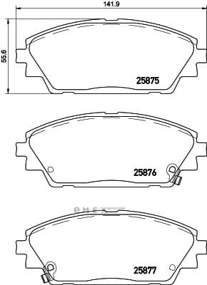 OEM PAD KIT, DISC BRAKE P49050