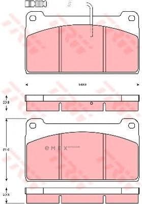 OEM PAD KIT, DISC BRAKE GDB5074