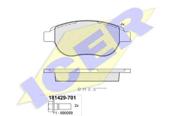 OEM BRAKE PAD 181429