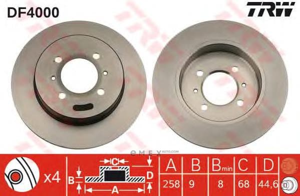 OEM BRAKE ROTOR DF4000