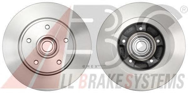 OEM Brake discs + Bearing/ABS ring 18160C