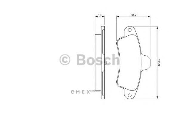 OEM BREMSBELAG 0986424277