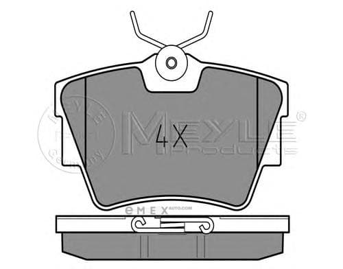 OEM PAD KIT, DISC BRAKE 0252398017