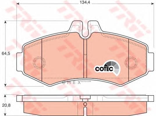 OEM PAD KIT, DISC BRAKE GDB1373