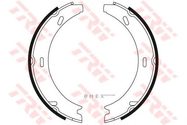 OEM BRAKE SHOE KIT W124/W201 GS8595