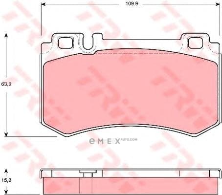 OEM PAD KIT, DISC BRAKE GDB1544