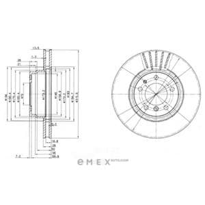 OEM BRAKE DISC (DOUBLE PACK) BG3039