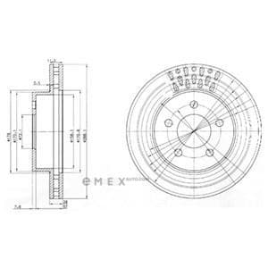 OEM BRAKE DISC (DOUBLE PACK) BG3846