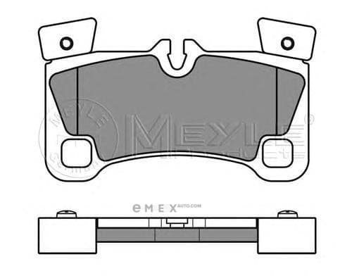 OEM Brake Pad Set, disc brake 0252429616PD