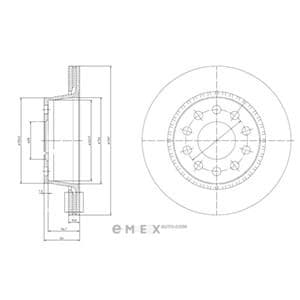 OEM BRAKE DISC (DOUBLE PACK) BG3031