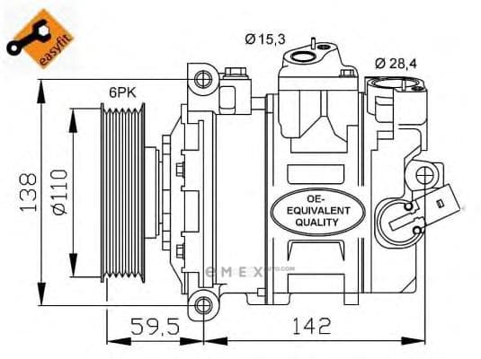 OEM COMPRESSOR ASSY, COOLER 32146